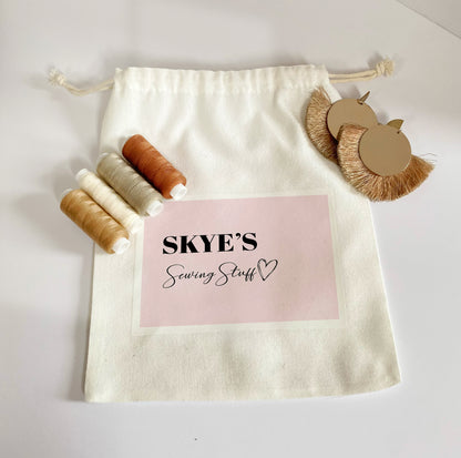 Personalised Sewing Accessories Bag