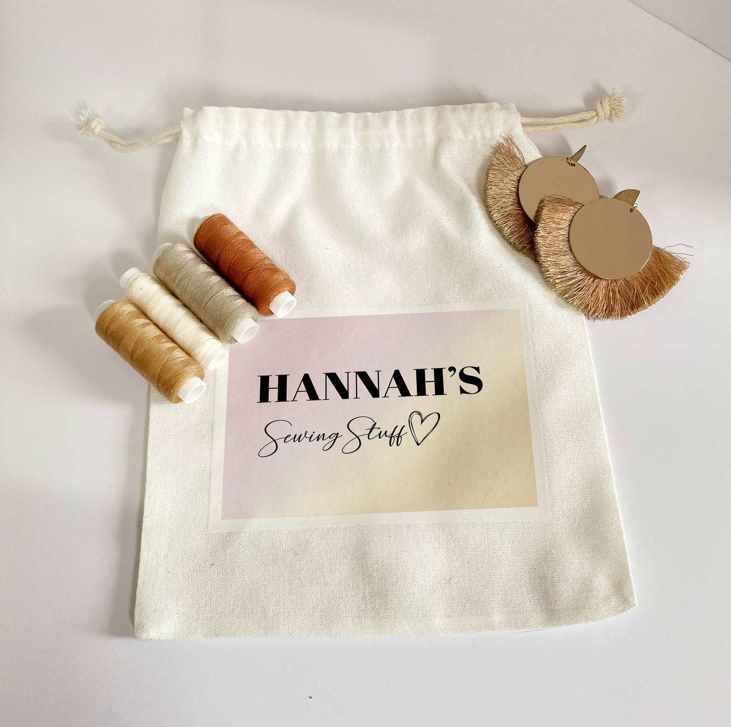 Personalised Sewing Accessories Bag