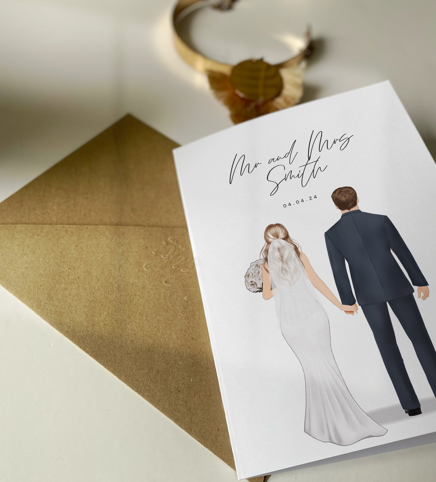 Personalised Congratulations Wedding Card