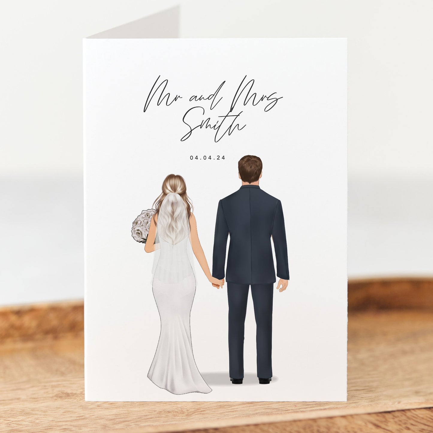 Personalised Congratulations Wedding Card