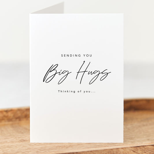 Big Hugs Thinking of You Sympathy Card