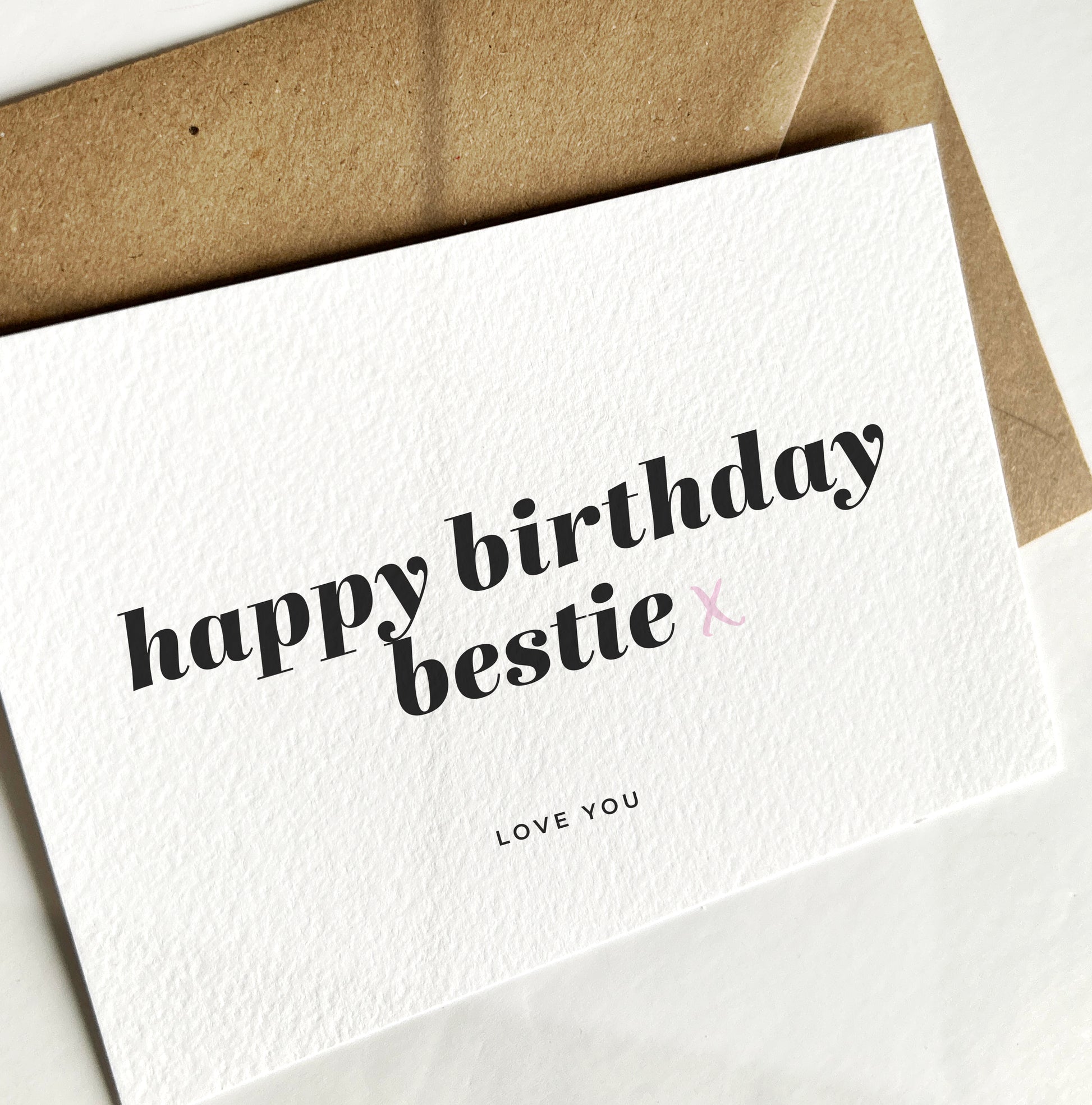 Happy Birthday Bestie card