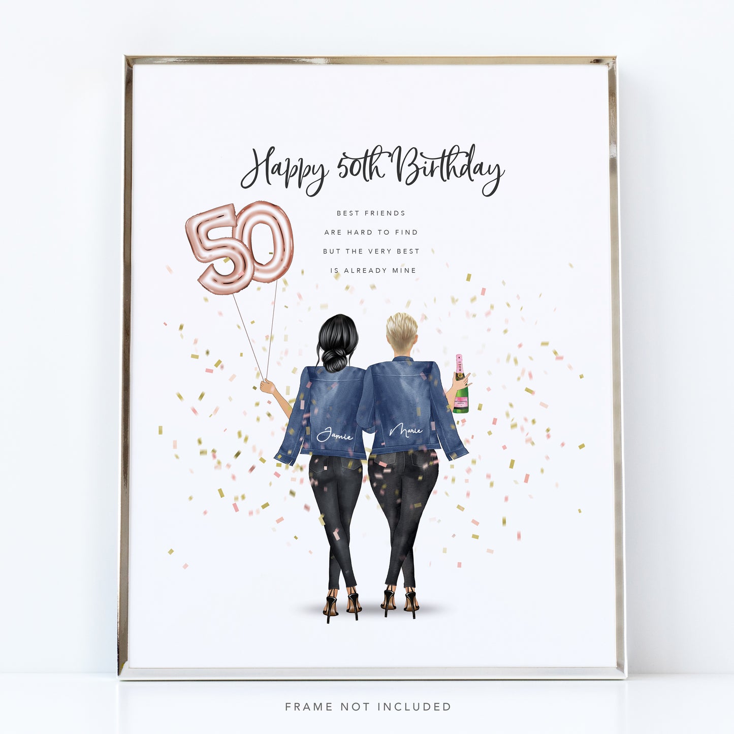 Personalised best friends from the back 40th birthday card