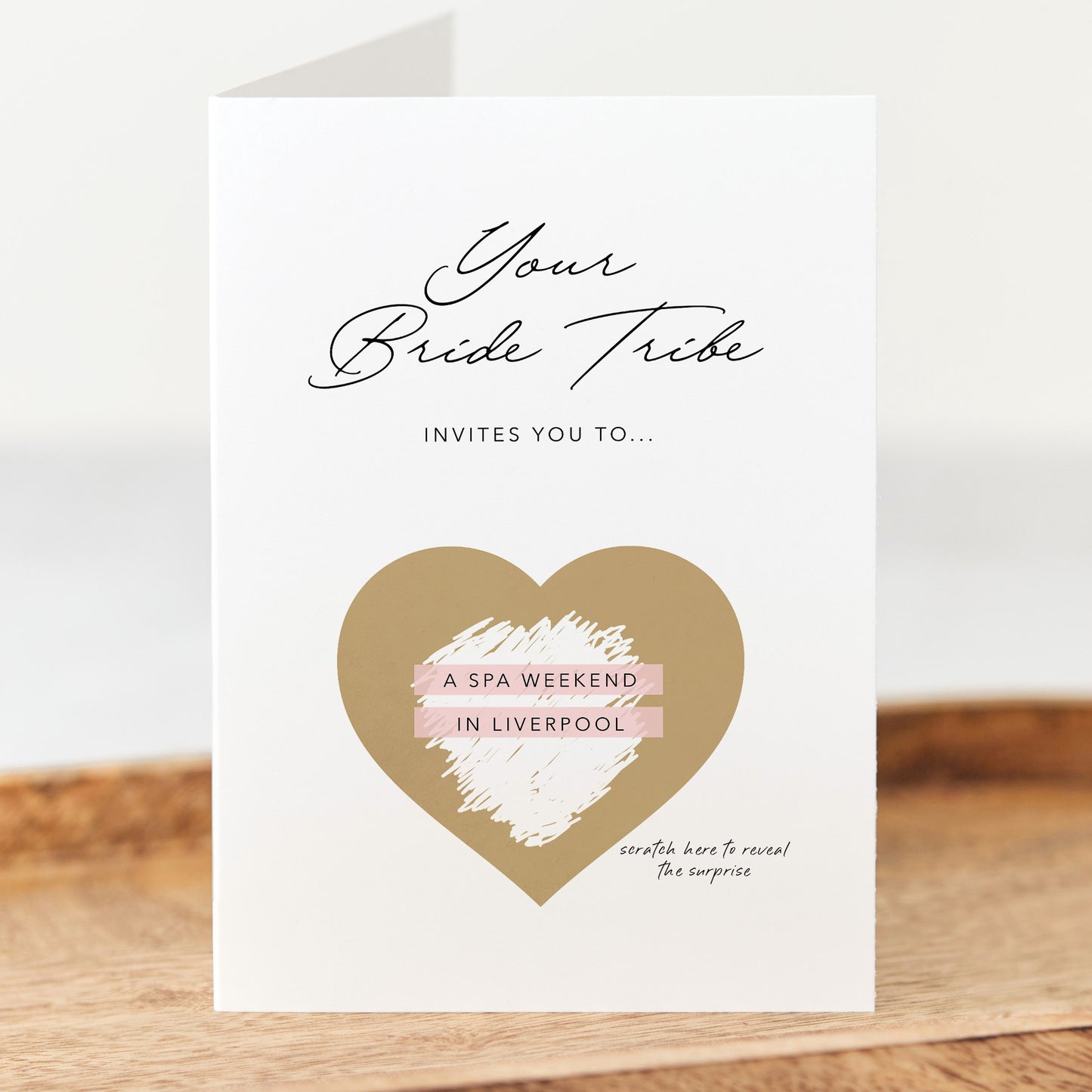 Your bride tribe invites you to scratch off card
