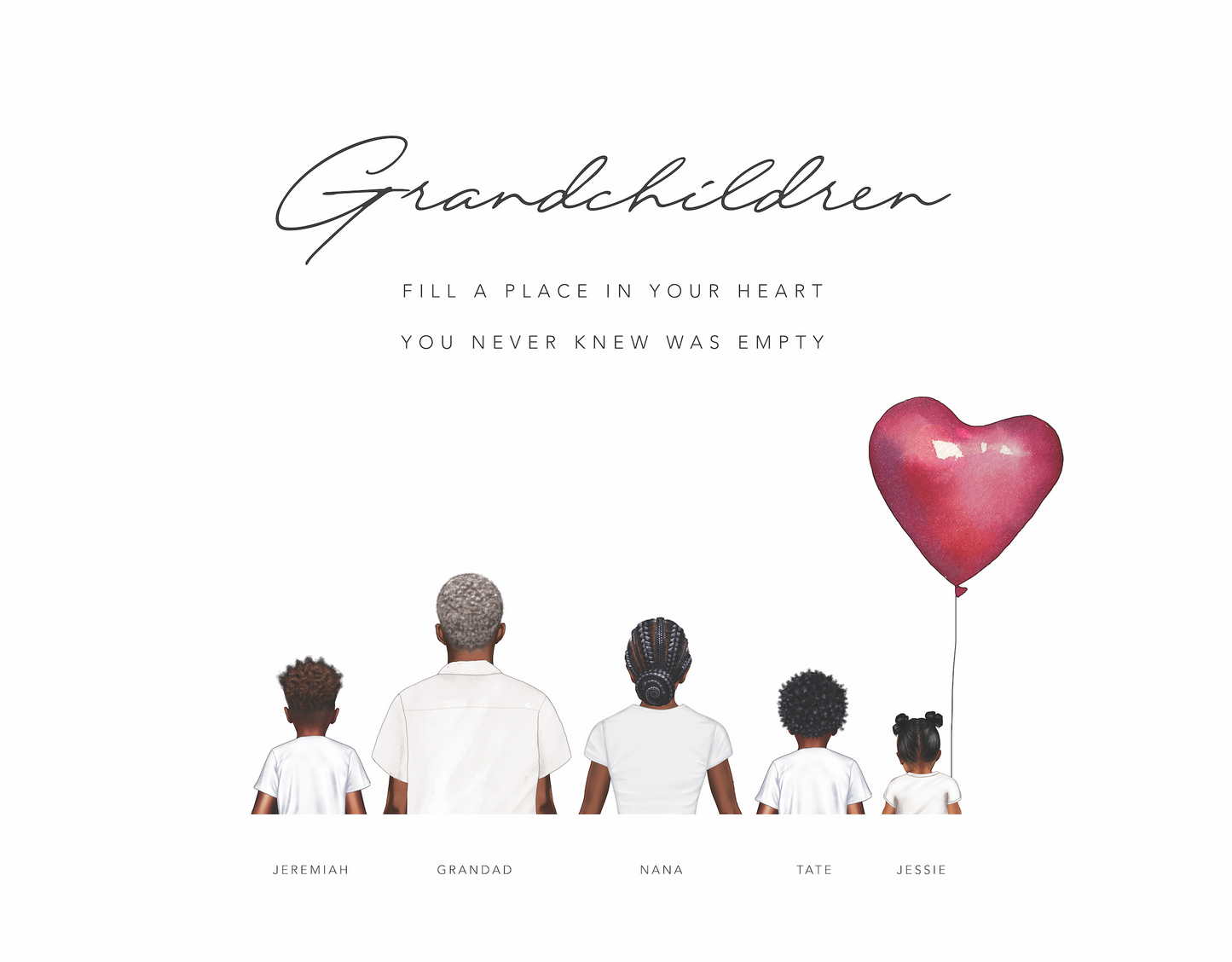 Grandchildren wall print