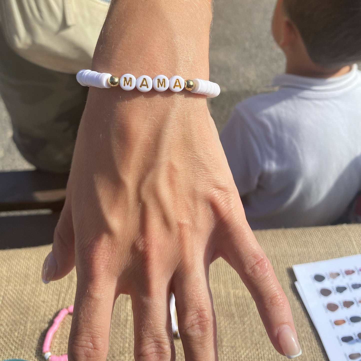 Clay bead bracelets for hen party