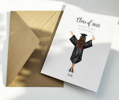 Personalised graduation card