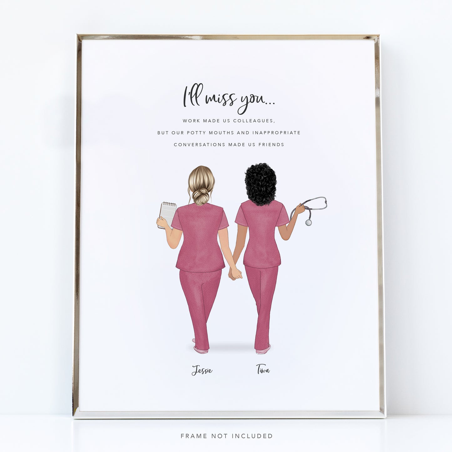 Personalised Nurse Best Friends Gift